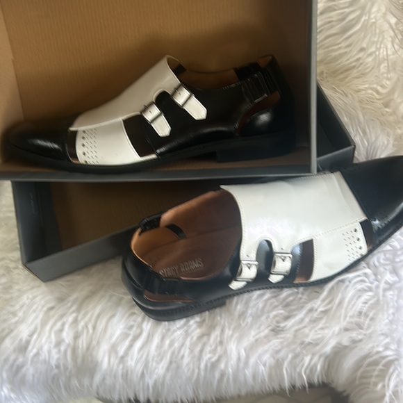 Stacy Adams Calleo blk & white Like New - Picture 8 of 12